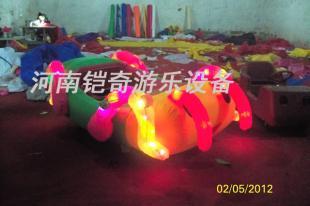 供应七彩灯游乐气模车与双人充气电瓶车 创新玩具的娱乐新体验